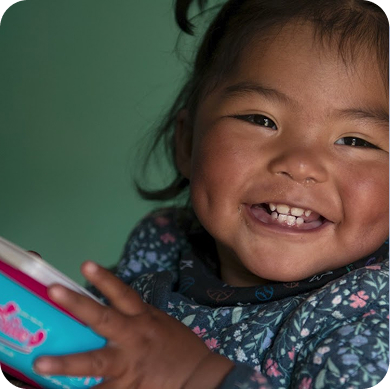 Gracias a Unicef Carla ha sido vacunada